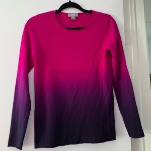 Neiman Marcus Cashmere Sweater Ombré Small